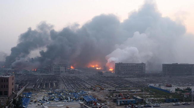 20150813 una fuerte explosion sacude la ciudad portuaria china de tianjin