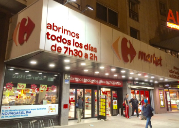 EN ESPAÑA VAMOS CAMINO DE GRANDES SUPERFICIES COMERCIALES LAS 24 HORAS