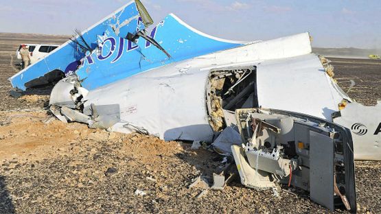 CAE MISTERIOSAMENTE UN AVIÓN RUSO DE PASAJEROS EN EGIPTO