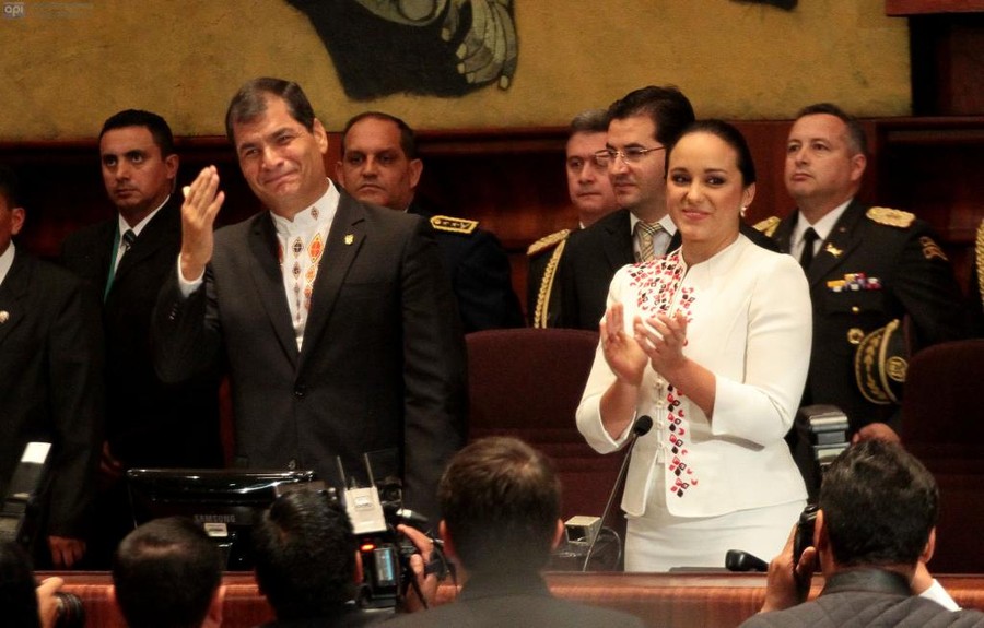 A RAFAEL CORREA LE GUSTA SU PUESTO DE MANDO
