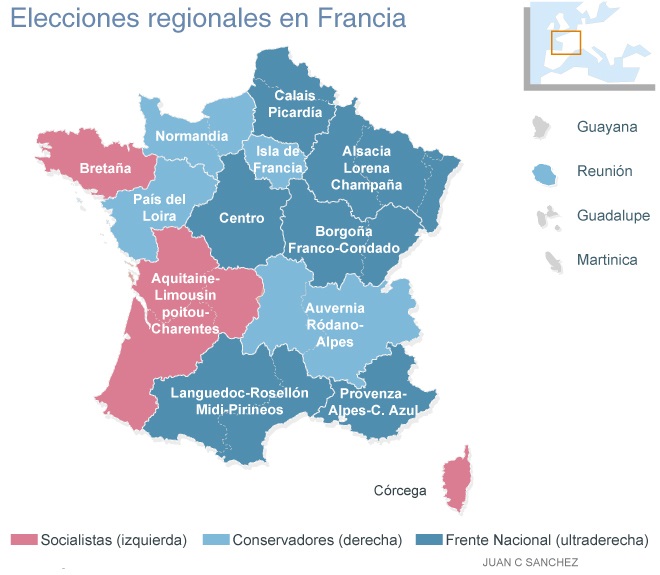 GANA LA EXTREMA DERECHA EN LAS REGIONALES FRANCESAS