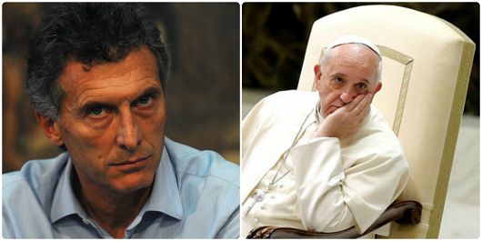EL PAPA NO HA FELICITADO AL NUEVO PRESIDENTE ARGENTINO