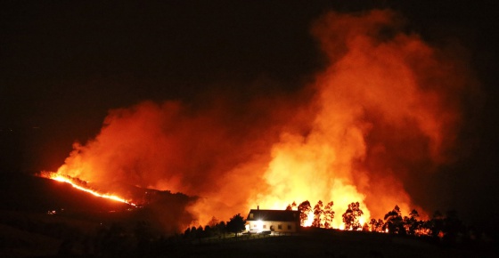 OLA DE INCENDIOS EN EL NORTE DE ESPAÑA
