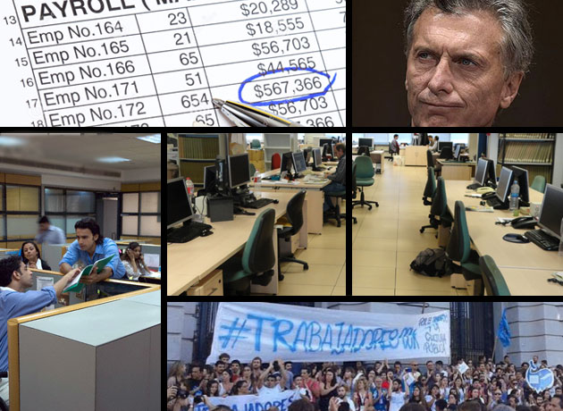MACRI EMPIEZA A PONER ORDEN LIMPIANDO DE ÑOQUIS LA ADMINISTRACIÓN