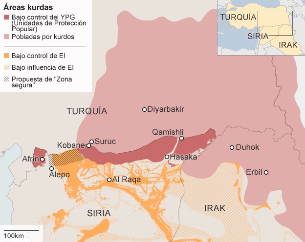 TURQUÍA SIGUE CON SU PROPIA GUERRA CON LA DISCULPA DEL EI