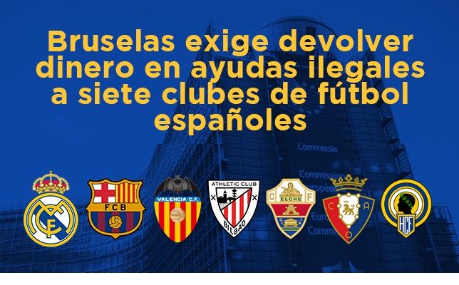TIRÓN DE OREJAS DE LA UE A LOS CLUBES DE FÚTBOL ESPAÑOLES