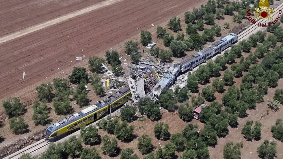 TRAGEDIA FERROVIARIA EN EL SUR DE ITALIA