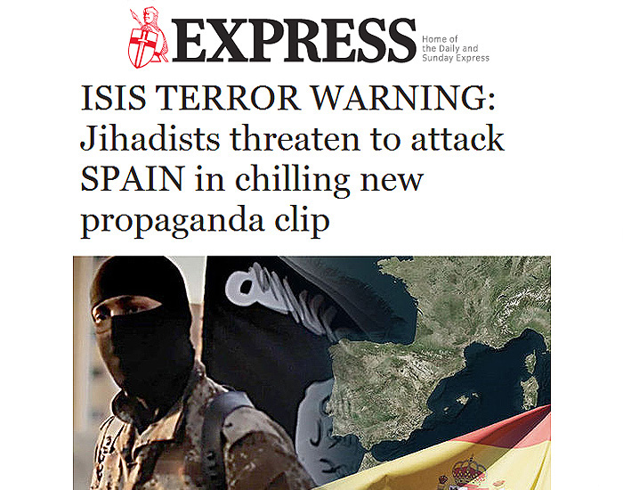 ADVERTENCIA SOBRE EL ISIS PREOCUPANTE PARA ESPAÑA