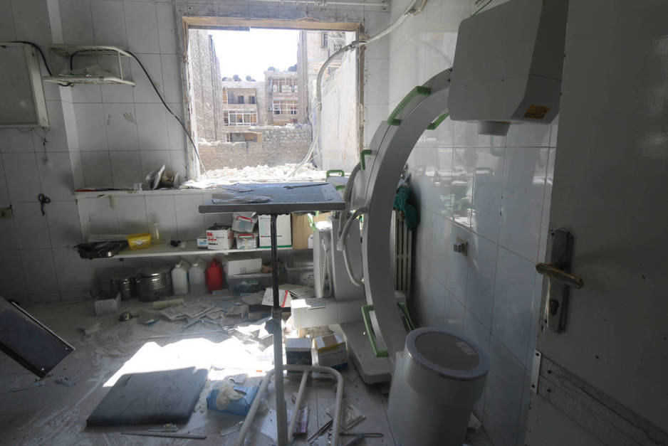 MÁS HOSPITALES BOMBARDEADOS EN ALEPO