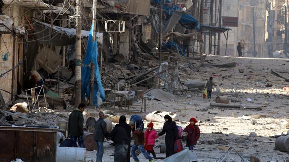 BOMBARDEO DE TURQUÍA EN LA CIUDAD SIRIA DE AL BAB