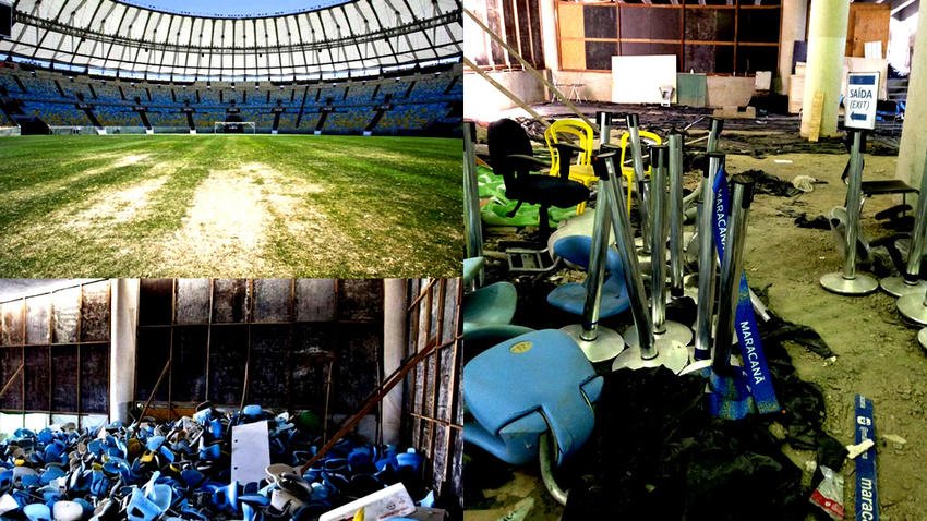 EL MARACANÁ ESTÁ ABANDONADO E INVADIDO POR LOS GATOS