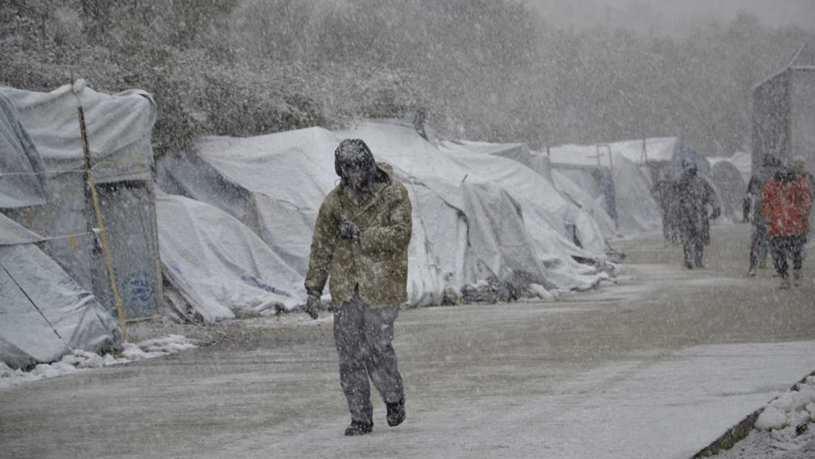 OLA DE FRÍO POLAR EN LOS CAMPOS DE REFUGIADOS