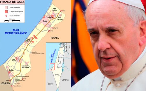 SEA VALIENTE, PAPA PACO, Y JUEGUE SU BAZA ESPIRITUAL CON ISRAEL Y PALESTINA
