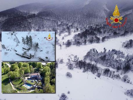 UNA AVALANCHA DE NIEVE SEPULTA UN HOTEL DE LUJO EN ITALIA