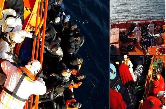 RESCATADOS INMIGRANTES DE UNA PATERA EN ALMERÍA