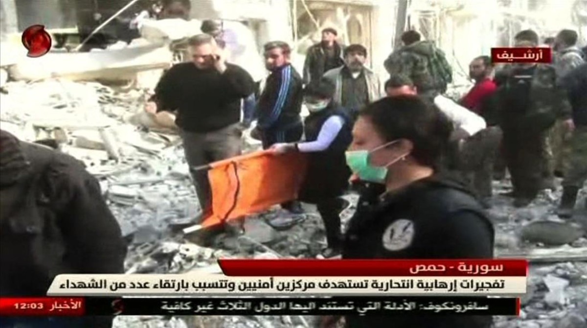 DOBLE ATENTADO SUICIDA EN HOMS AL TIEMPO QUE SE REALIZAN LAS CONVERSACIONES EN GINEBRA