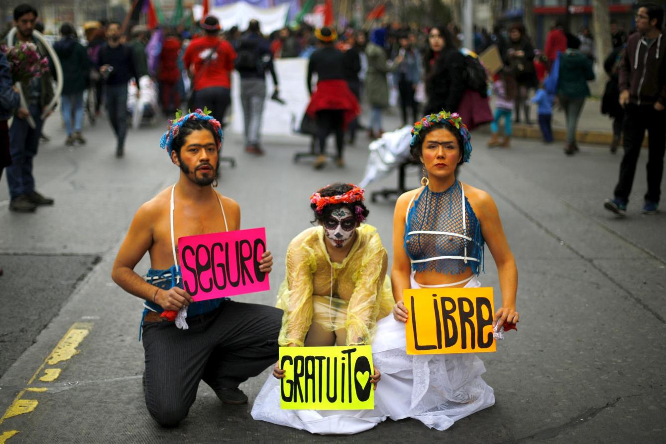 MANIFESTACIÓN POR LA DESPENALIZACIÓN DEL ABORTO EN CIUDAD DE MÉXICO
