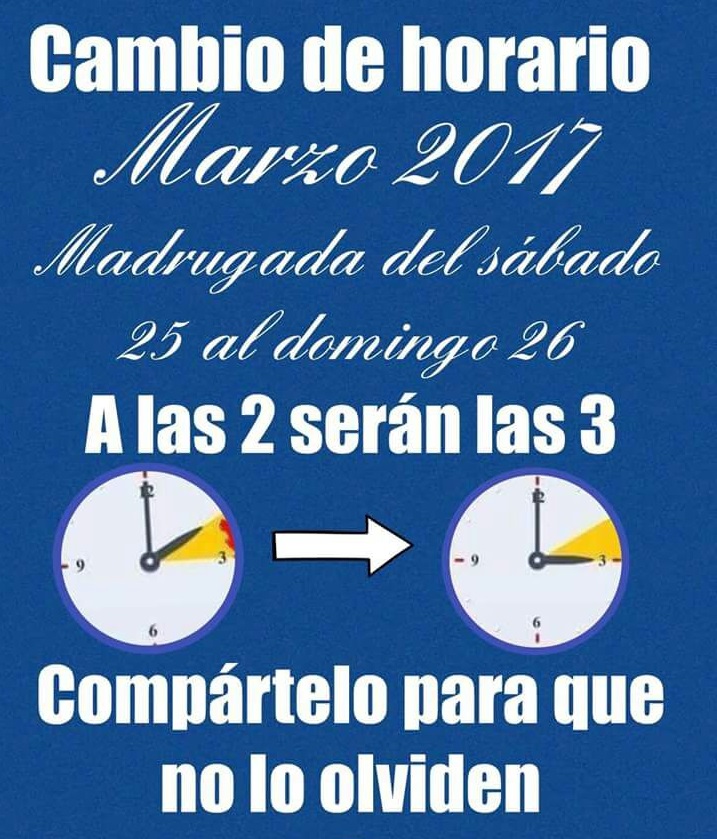 Y EL DOMINGO ATACAN DE NUEVO CON LA HORA