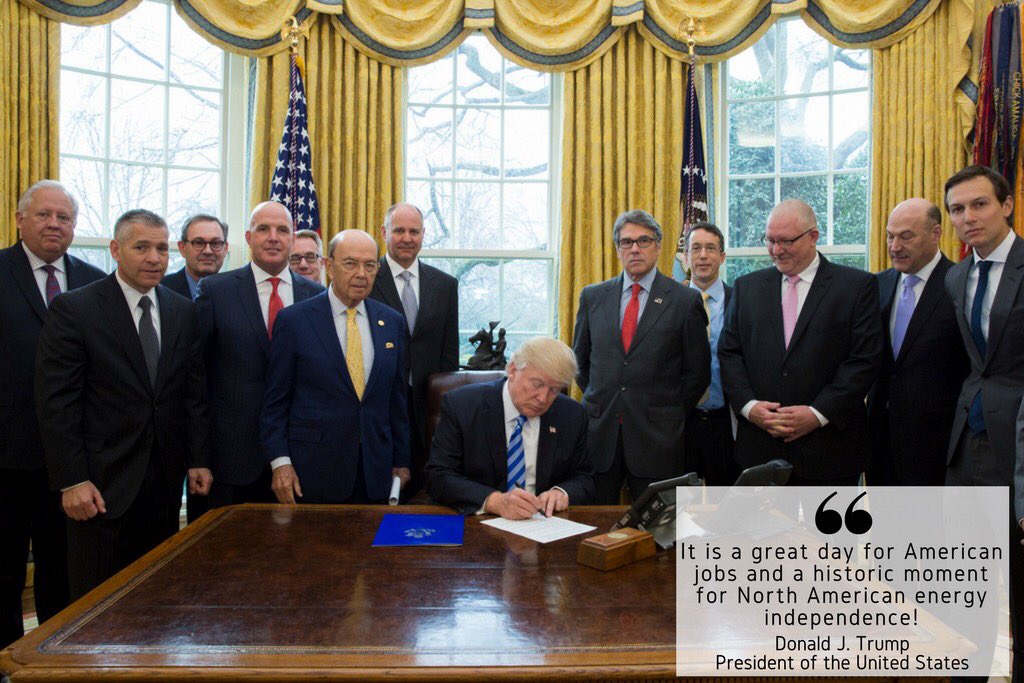 TRUMP DA VÍA LIBRE AL POLÉMICO 'KEYSTONE XL'