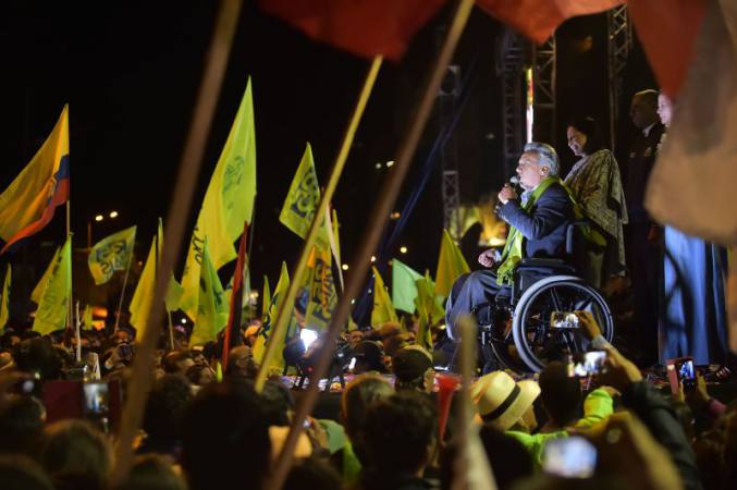 LENIN MORENO, DE ALIANZA PAÍS, PRESIDENTE ELECTO DE ECUADOR