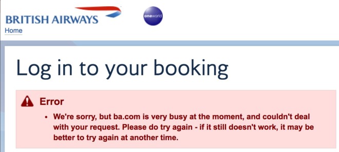 CAOS EN LA BRITISH AIRWAYS POR UN FALLO INFORMÁTICO A NIVEL MUNDIAL