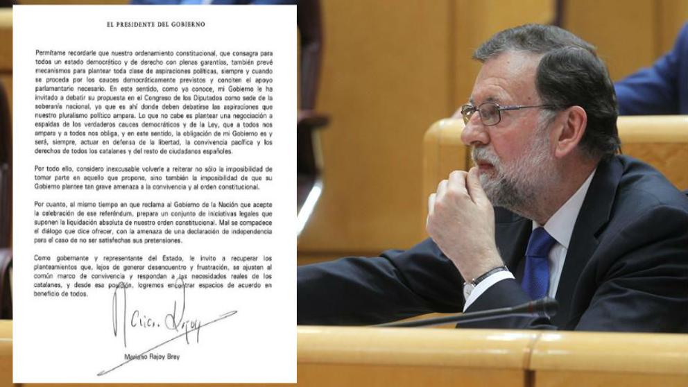 RAJOY LE HA DICHO “BASTA YA” A PUIGDEMONT