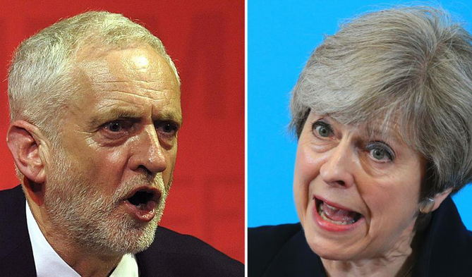 CORBYN ACECHA A MAY EN EL REINO UNIDO