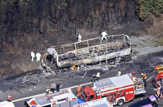 TRÁGICO ACCIDENTE DE AUTOBÚS EN ALEMANIA