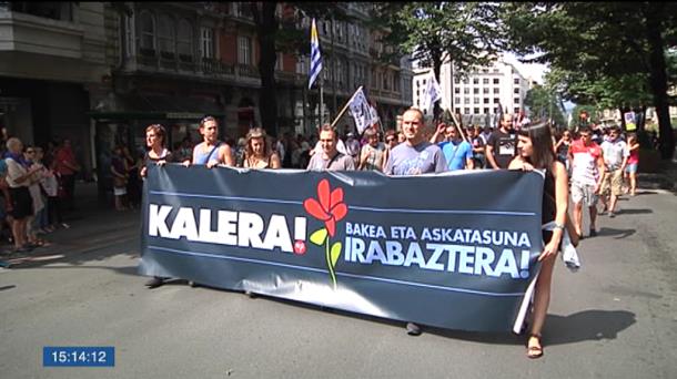 MANIFESTACIÓN POR LA EXCARCELACIÓN Y REGRESO A CASA DE LOS PRESOS ETARRAS