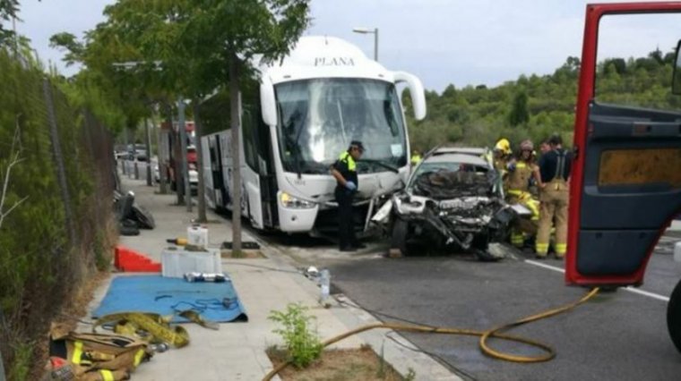 TRÁGICO ACCIDENTE DE AUTOMÓVIL EN SALOU