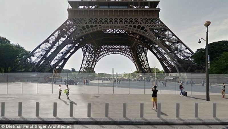 NUEVO MURO EN EL PLANETA, ÉSTE EN TORNO A LA TORRE EIFFEL