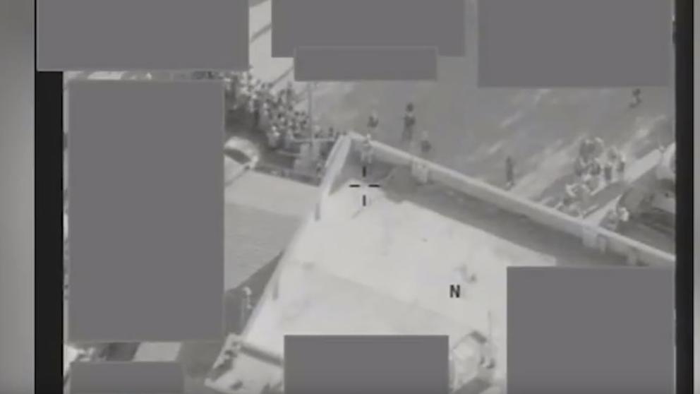 BOMBARDEO DE UN DRON EN PLENA EJECUCIÓN DEL ISIS