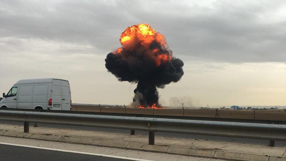 ACCIDENTE MORTAL DE UN F18 EN TORREJÓN