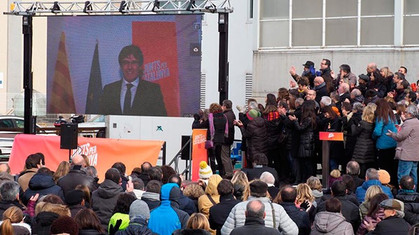PUIGDEMONT Y SU CAMPAÑA ELECTORAL VIRTUAL