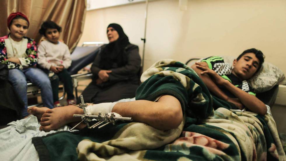 ISRAEL DISPARA A LAS PIERNAS DE LOS PALESTINOS