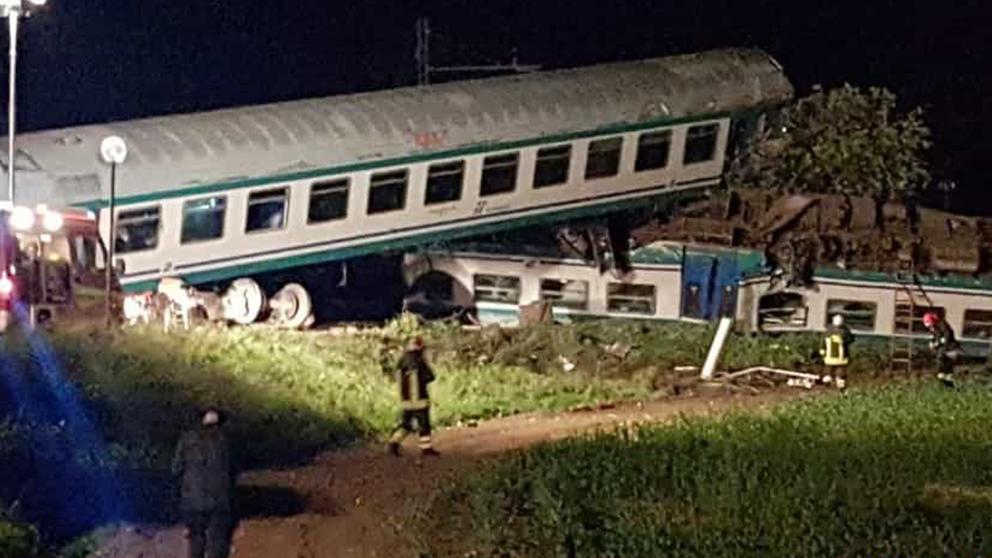 ACCIDENTE DE TREN EN ITALIA