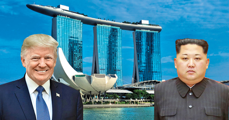 TODO LISTO PARA LA MEDIÁTICA "CUMBRE DEL SIGLO" EN SINGAPUR
