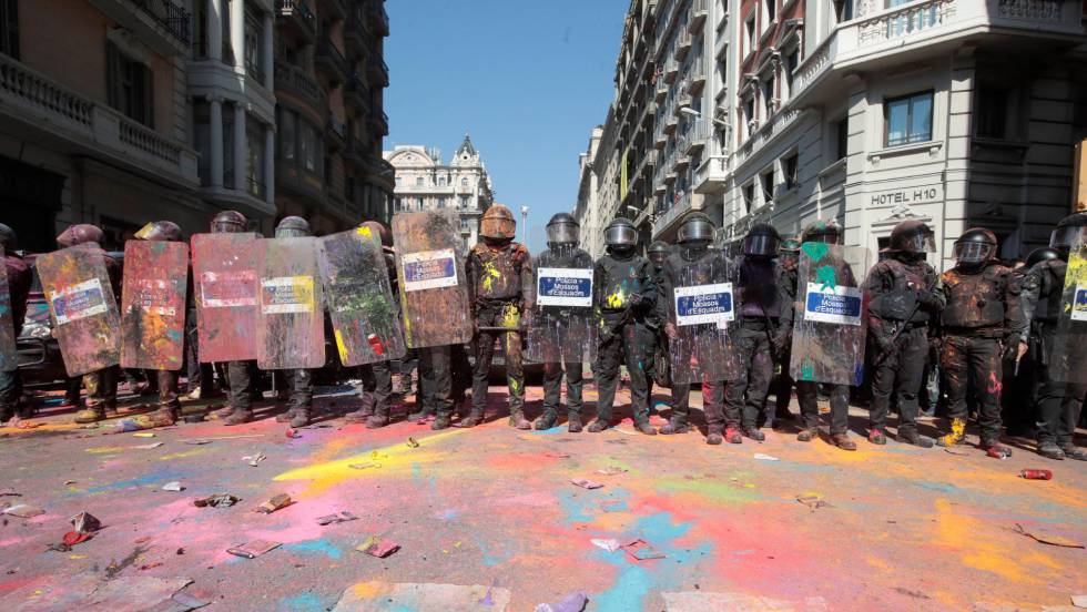 INCIDENTES EN EL CENTRO DE BARCELONA