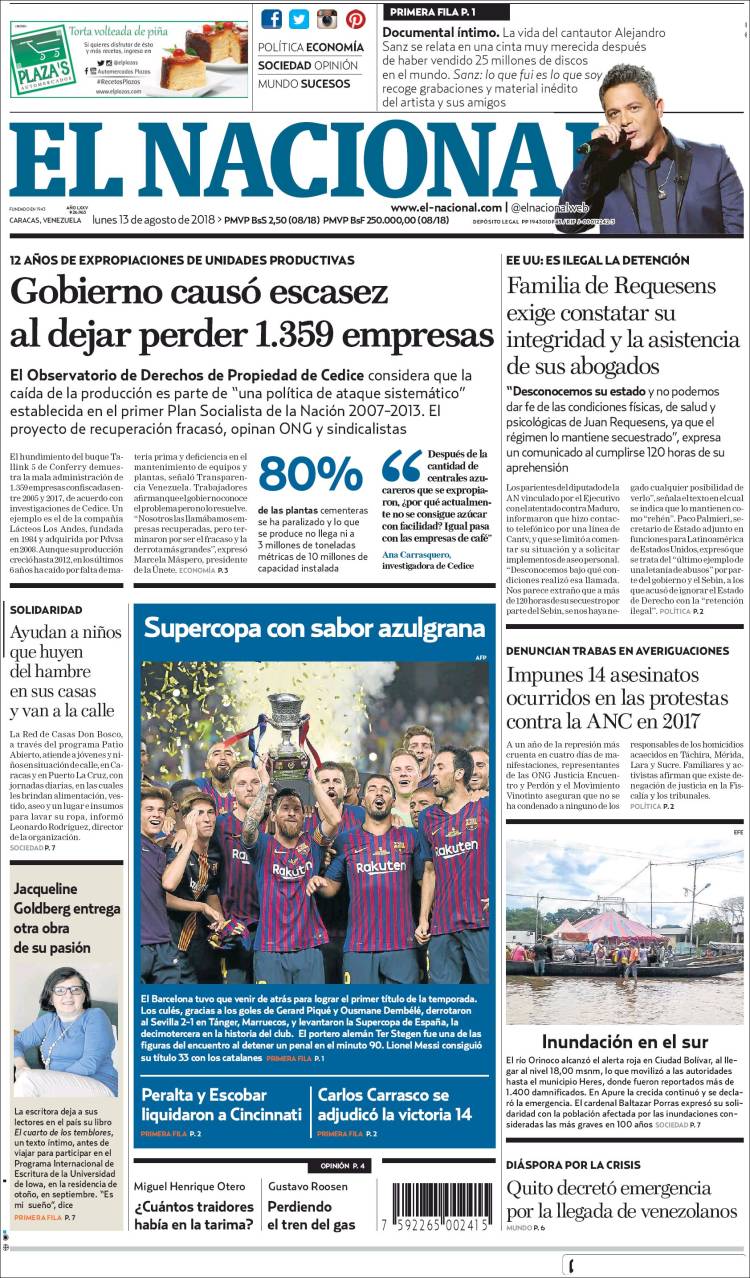 VENEZUELA CIERRA EL PERIODICO “EL NACIONAL”
