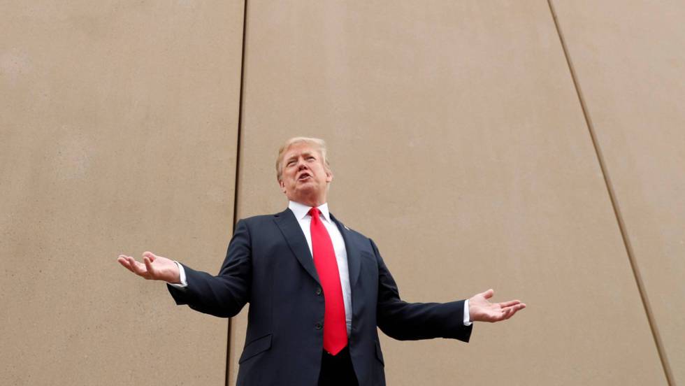 TRUMP Y SU MURO: SI NO LES GUSTA EL CEMENTO, LO HAREMOS DE ACERO