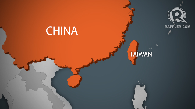 china taiwan locator map