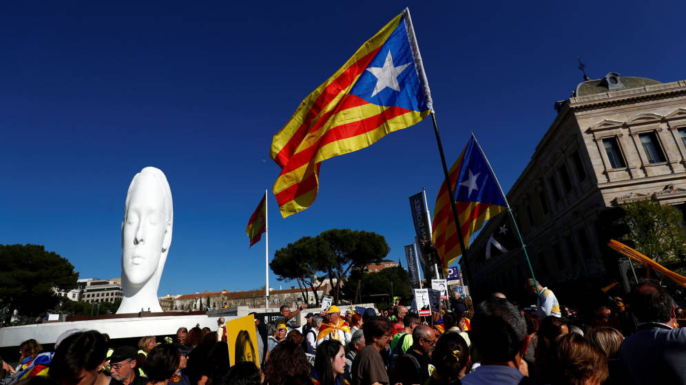 LOS INDEPENDENTISTAS CATALANES SE MANIFIESTAN EN MADRID