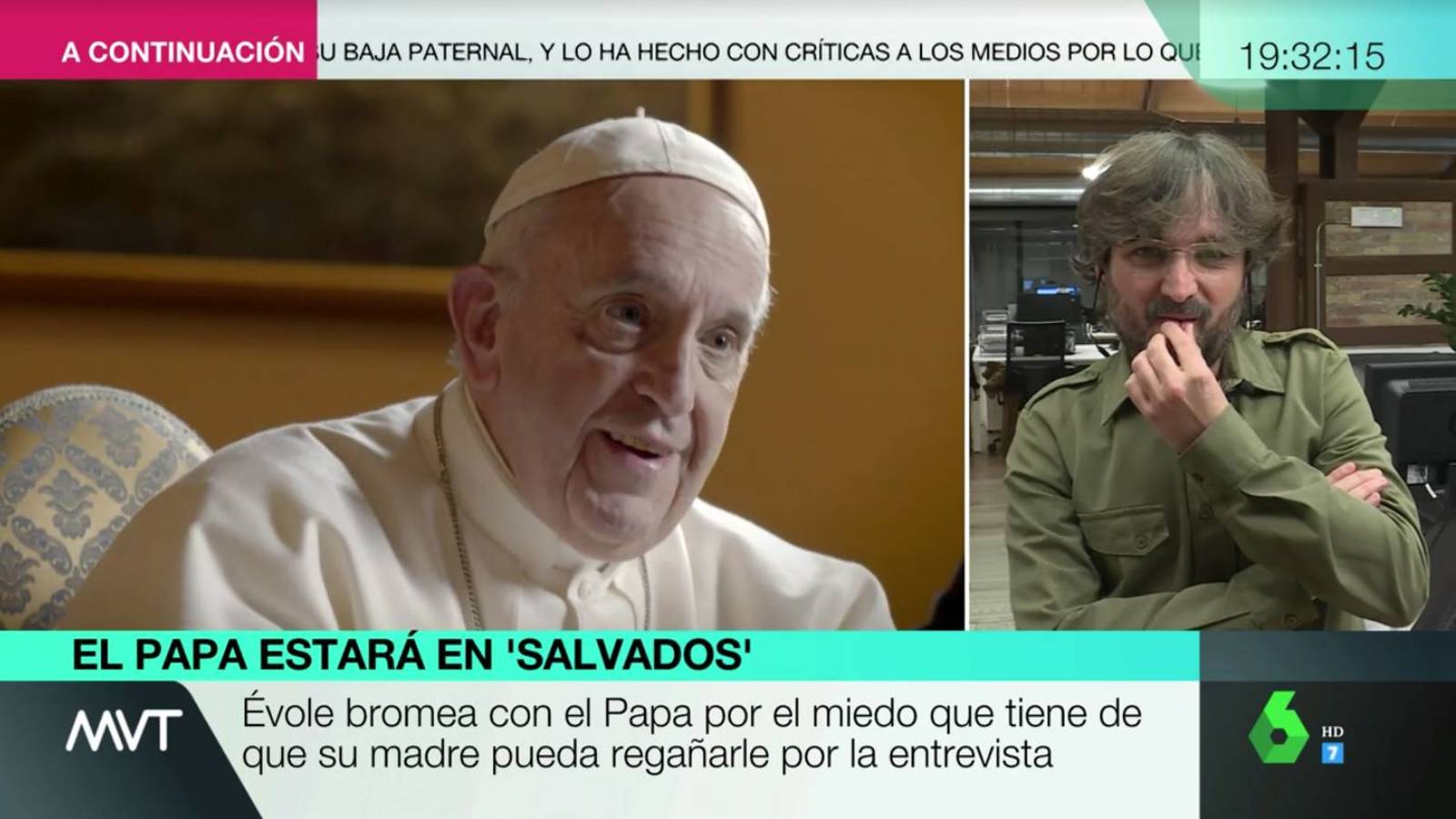 jordi evole tras su encuentro con el papa francisco es la entrevista de mi vida