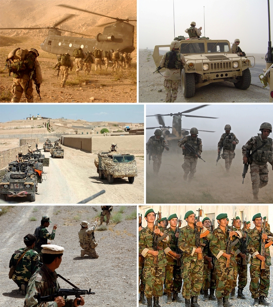 War in afganistan 2001 mural