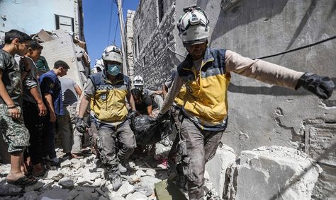 MUEREN AL MENOS 18 CIVILES EN UN BOMBARDEO EN SIRIA