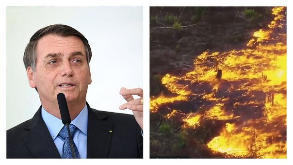 BOLSONARO ACUSA A LAS ONG DE QUEMAR LA AMAZONÍA