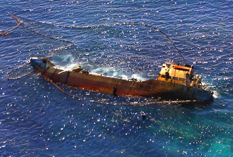 Imagen barco naufragado Foto Archivo AFP LRZIMA20191007 0017 11
