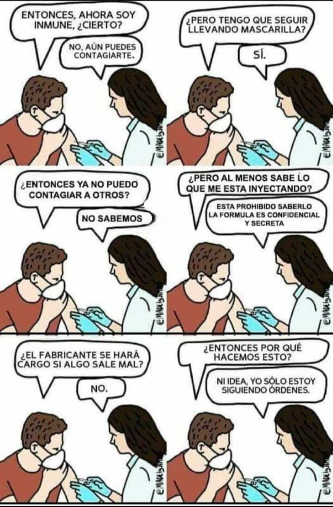 Viñeta Comic Vacuna COVID19