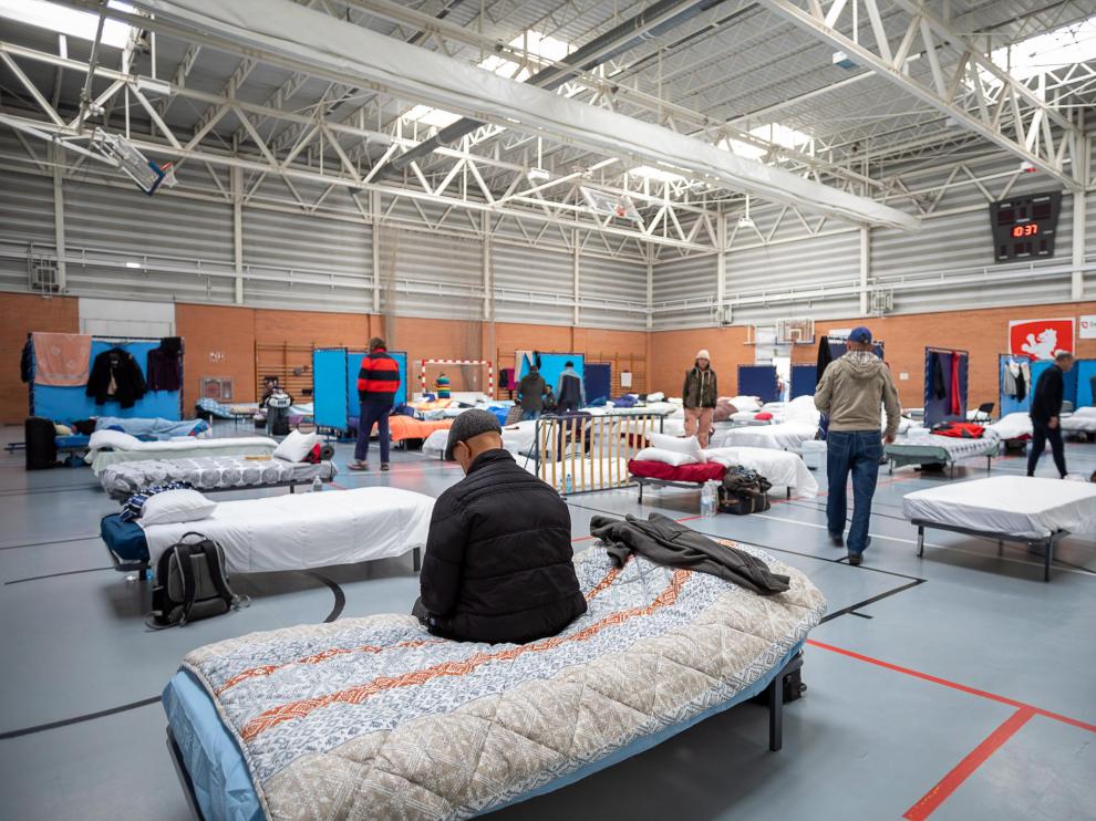 albergue en el pabellon de tenerias