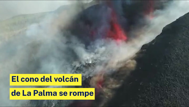 PELIGRO DE DERRUMBE EN EL VOLCAN DE PALMA